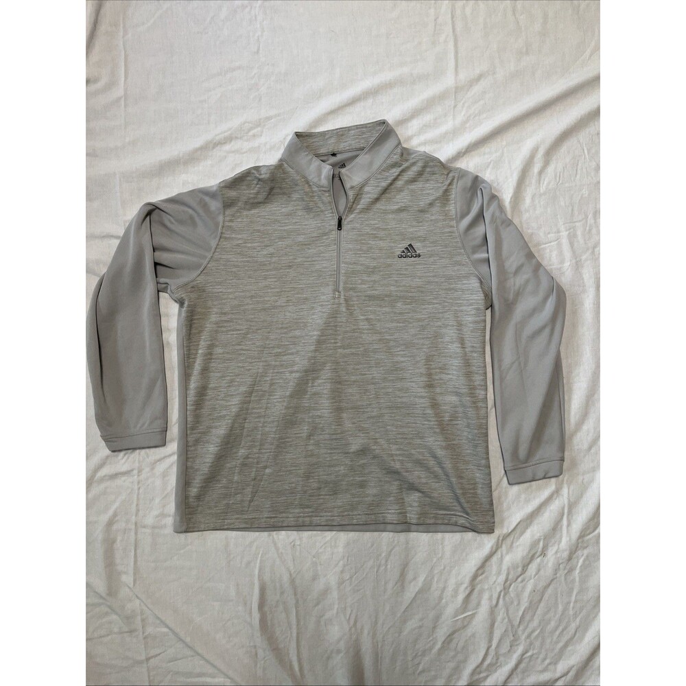 Adidas Golf Men's XL Gray 1/4 Zip Long Sleeve Pullover